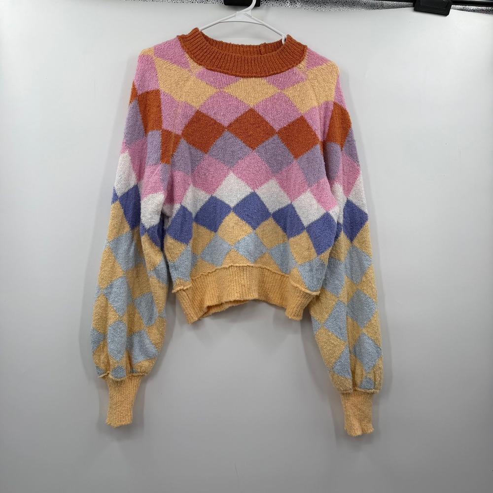 Free people Riley pattern pullover xs